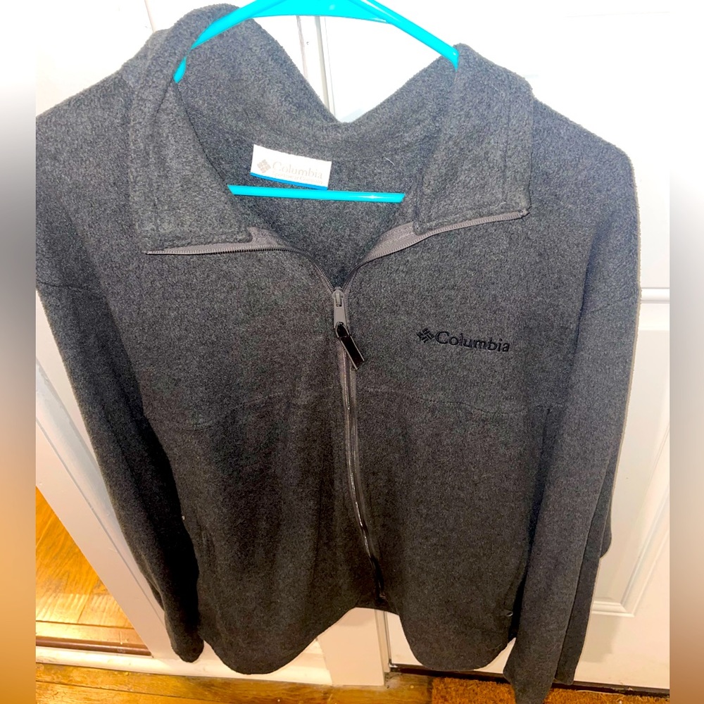 Columbia Gray Fleece Zip Jacket